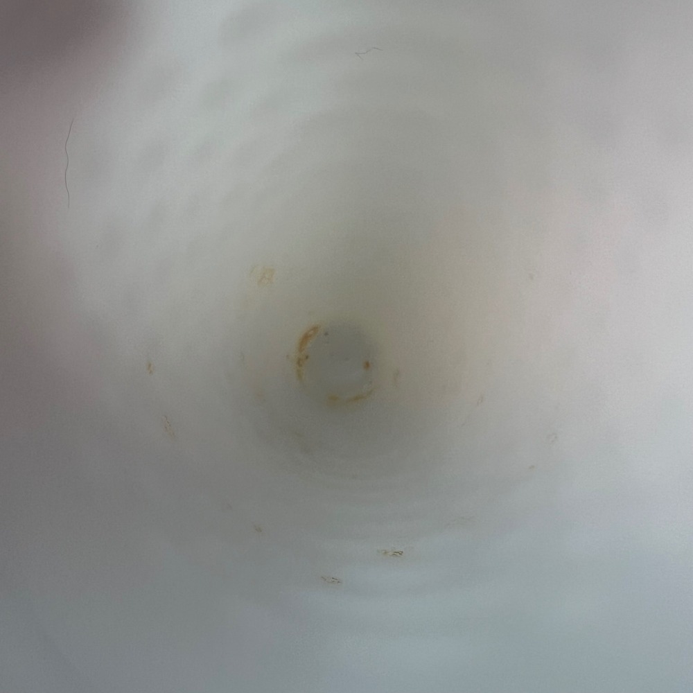 Vintage Milk Glass Hobnail Trumpet Vase White 9.5" Scalloped Rim Pedestal Base - Picture 12 of 12